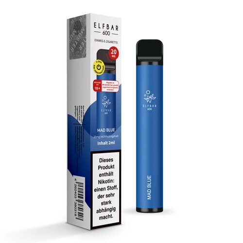 Mad Blue ELF Bar 600 Disposable Vape
