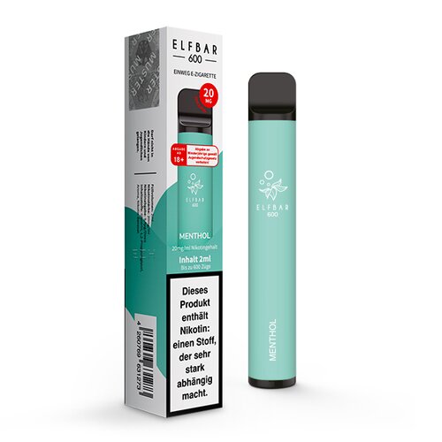 Menthol ELF Bar 600 Disposable Vape