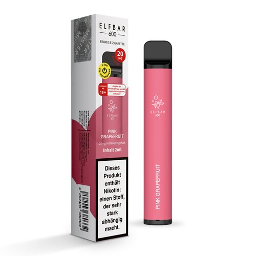 Pink Grapefruit ELF Bar 600 Disposable Vape