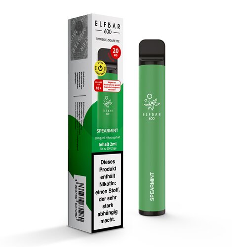 Spearmint ELF Bar 600 Disposable Vape